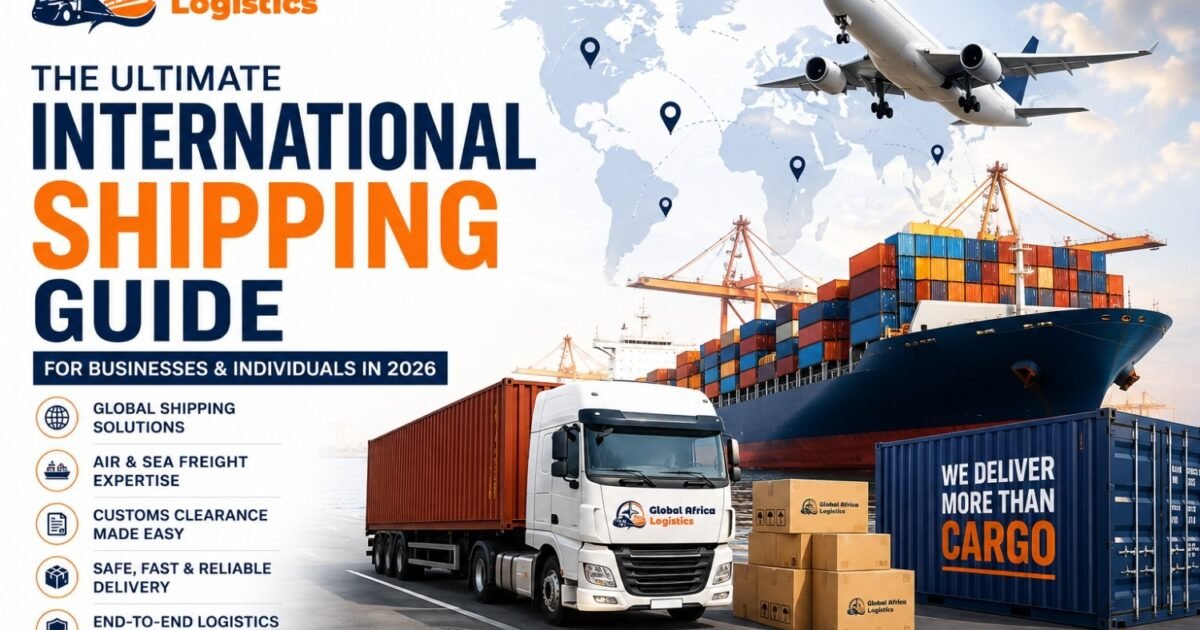International Shipping Guide by GAL showing global cargo logistics